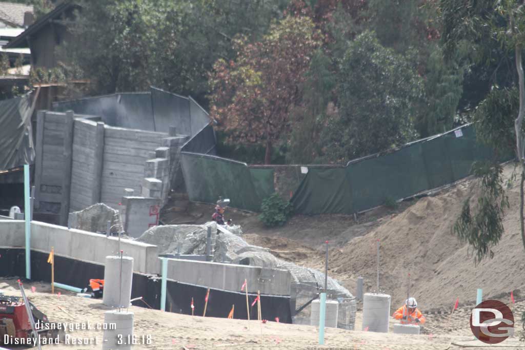 03.16.18 - Rock work is taking shape along the tunnel building.