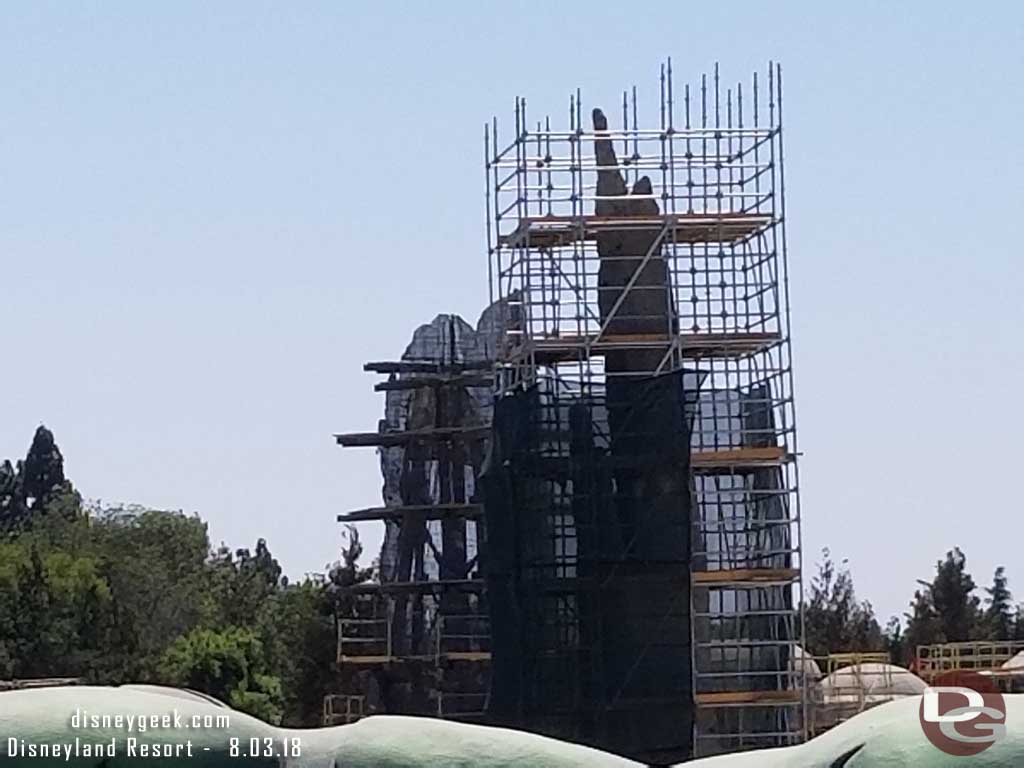 08.03.18 - Moving to the treehouse in Toontown, concrete has been applied to the closest spire.