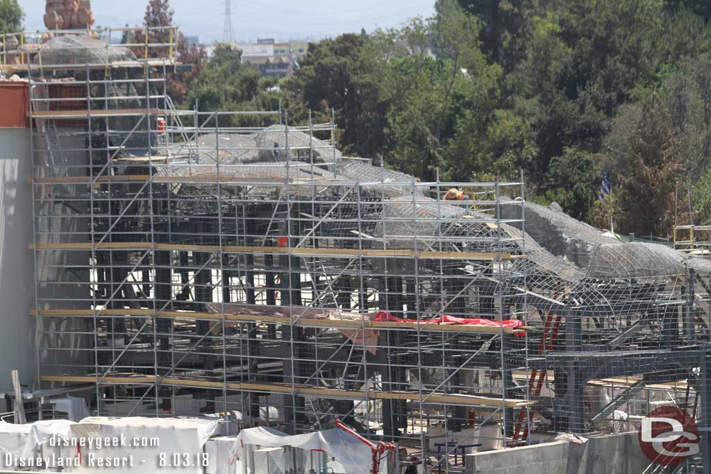 08.03.18 - The wire mesh frame looks to be installed and this area is preparing for concrete.