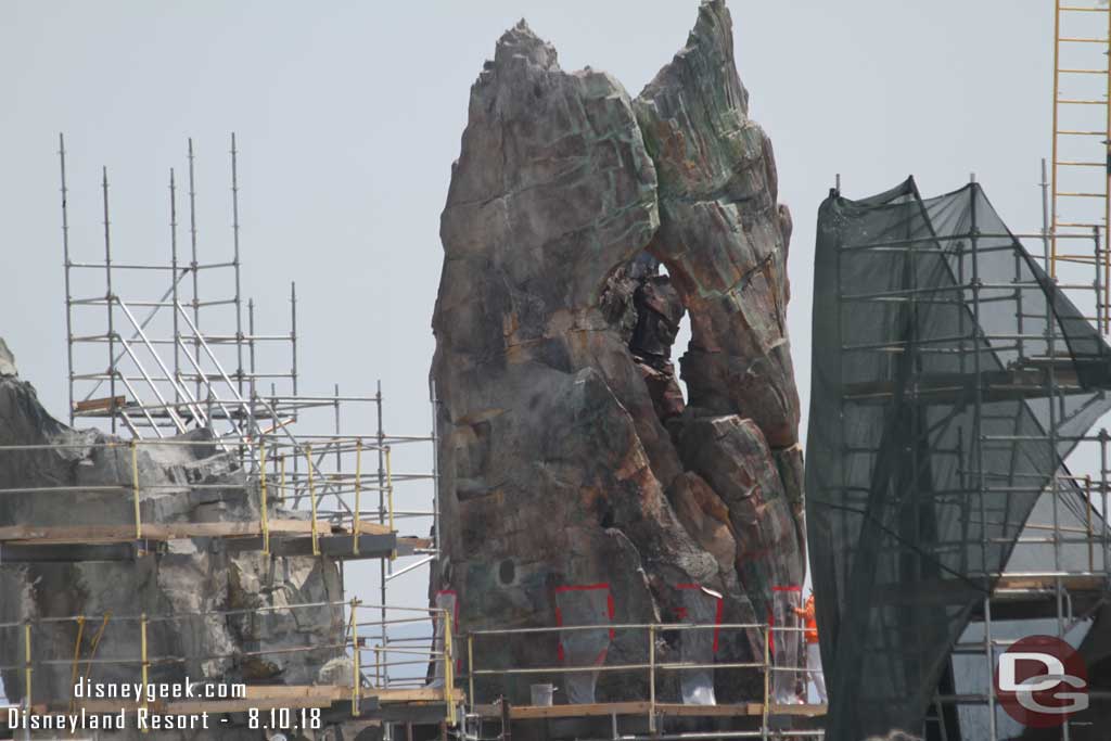 08.10.18 - More scaffolding has been removed from this formation, you can see the holes that are patched.