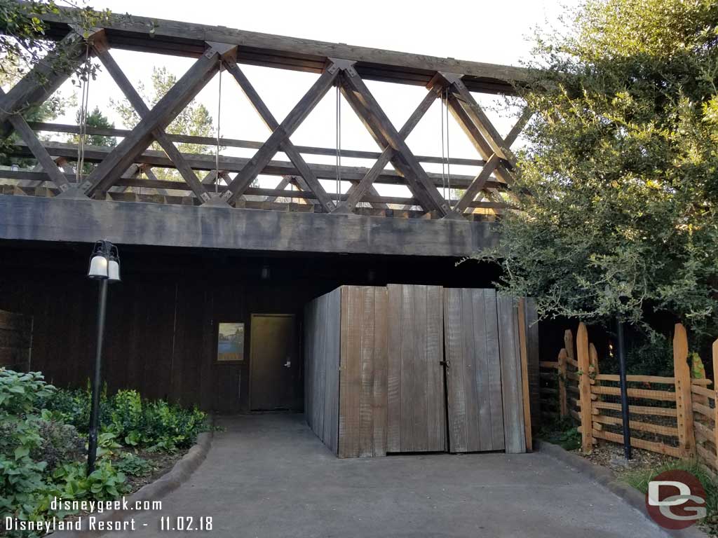 11.02.18 - Walls have been extended/added under the bridge in Critter Country.