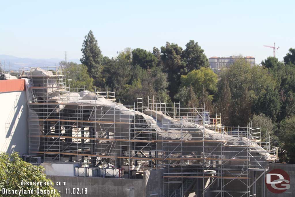 11.02.18 - Off to the right this rock formation continues to move toward completion.