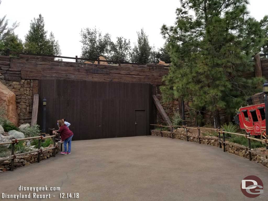 12.14.18 - Along the Big Thunder trail a fence in front of the former fence now on the entrance closest to Fantasyland.