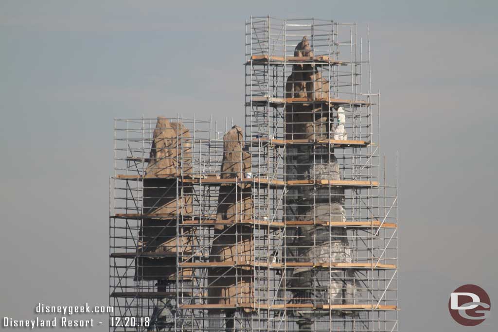 12.20.18 - The background spires are taking shape as more concrete is added and detail carved.