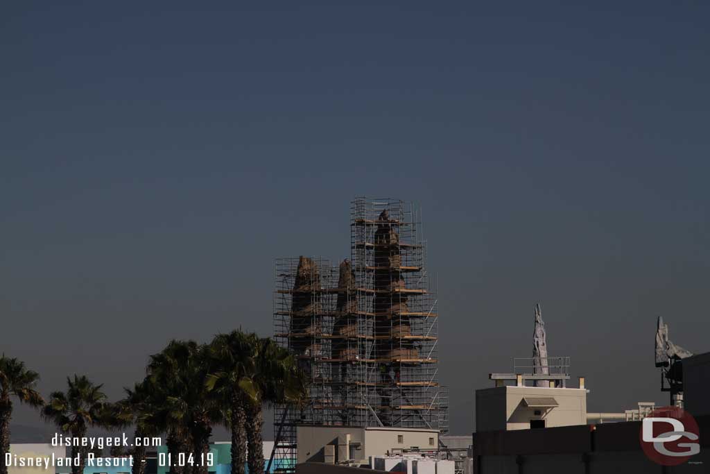 01.04.19 - Crews are working on the background spires.