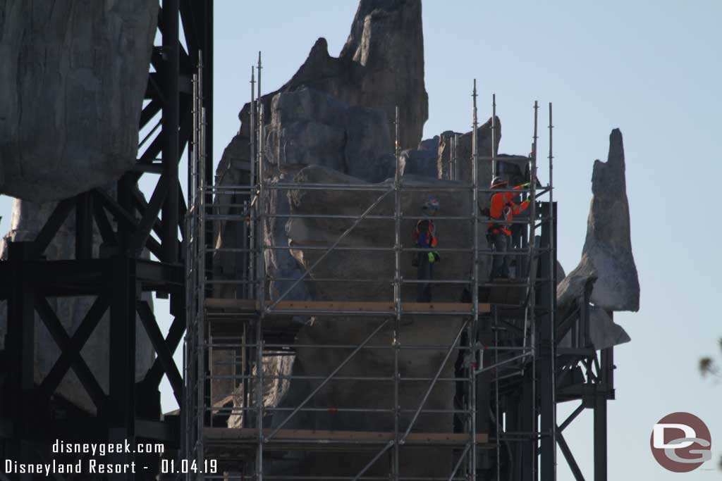 01.04.19 - This team was removing the scaffolding from this formation.