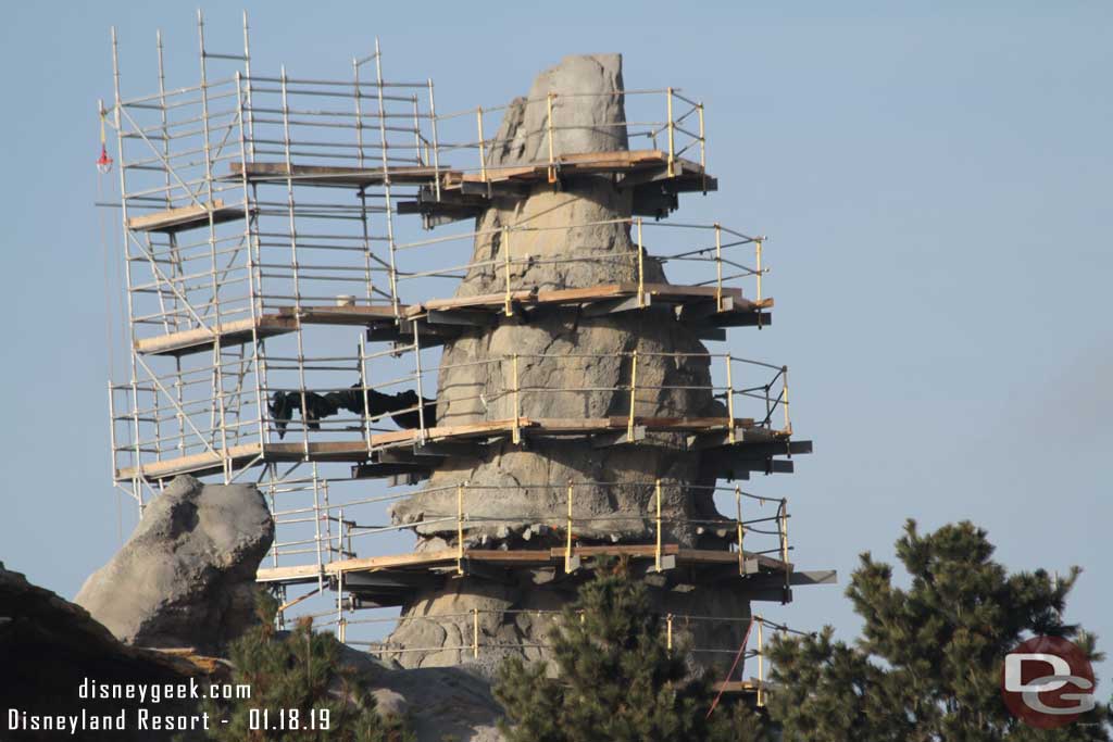 01.18.19 - This rock work looks complete and guessing the scaffolding will start to be removed very soon.