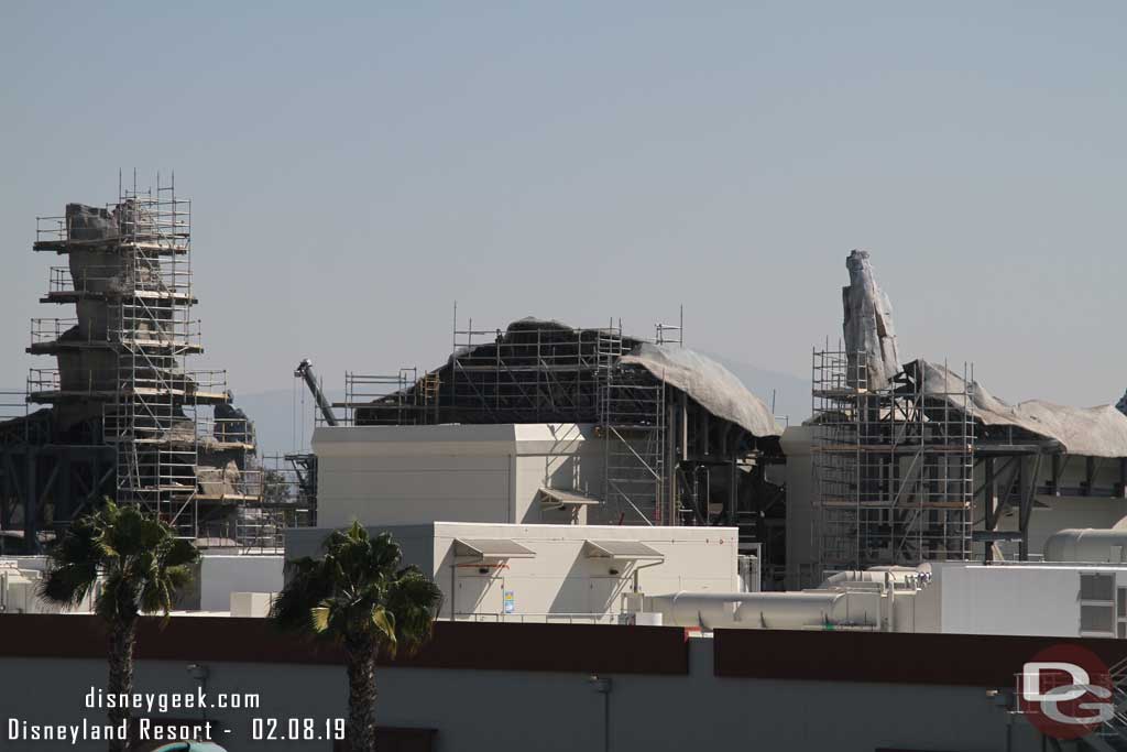 02.08.19 - Scaffolding still up on the back side of these formations.