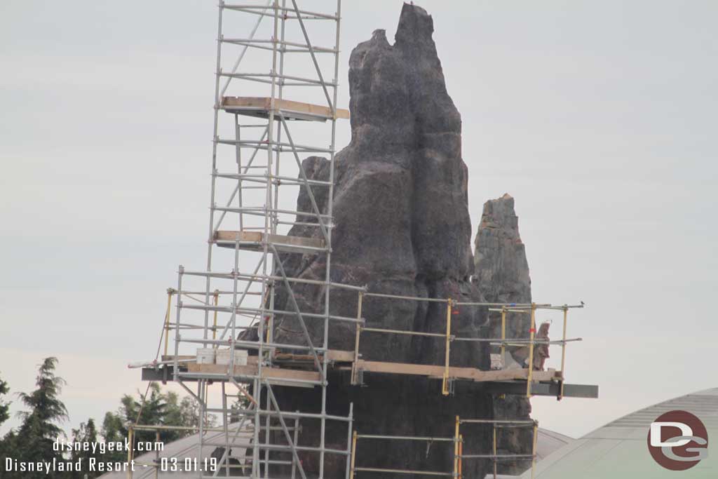 03.01.19 - More scaffolding supports removed and patched on this formation.