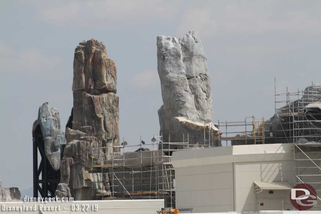 03.22.19 - They are still working on the back side of the rock formations.