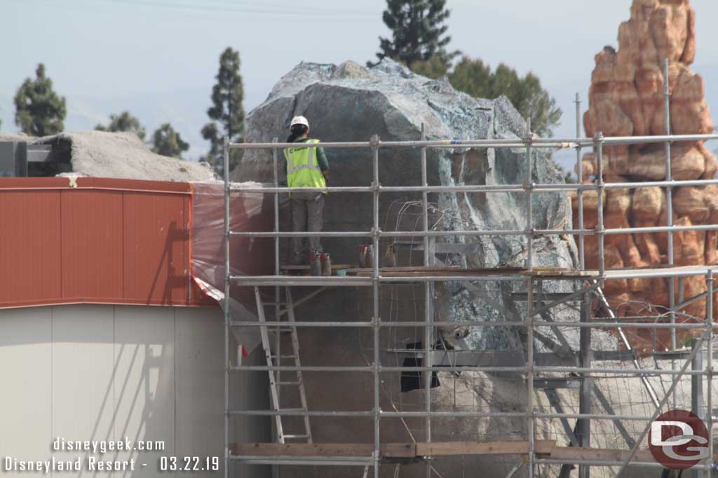 03.22.19 - A closer look at the back of the formation.  Looks like some color is being added.