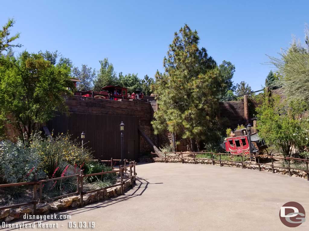 05.03.19 - No changes along the Big Thunder Trail yet.  Less than a month and these walls will be gone.