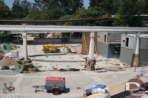 05.19.06 - Looks like the new building is growing (or at least some sort of wall going in on the far side