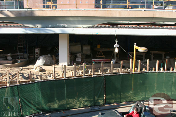 12.01.06 - Looks like the wall for Autopia is starting to take shape