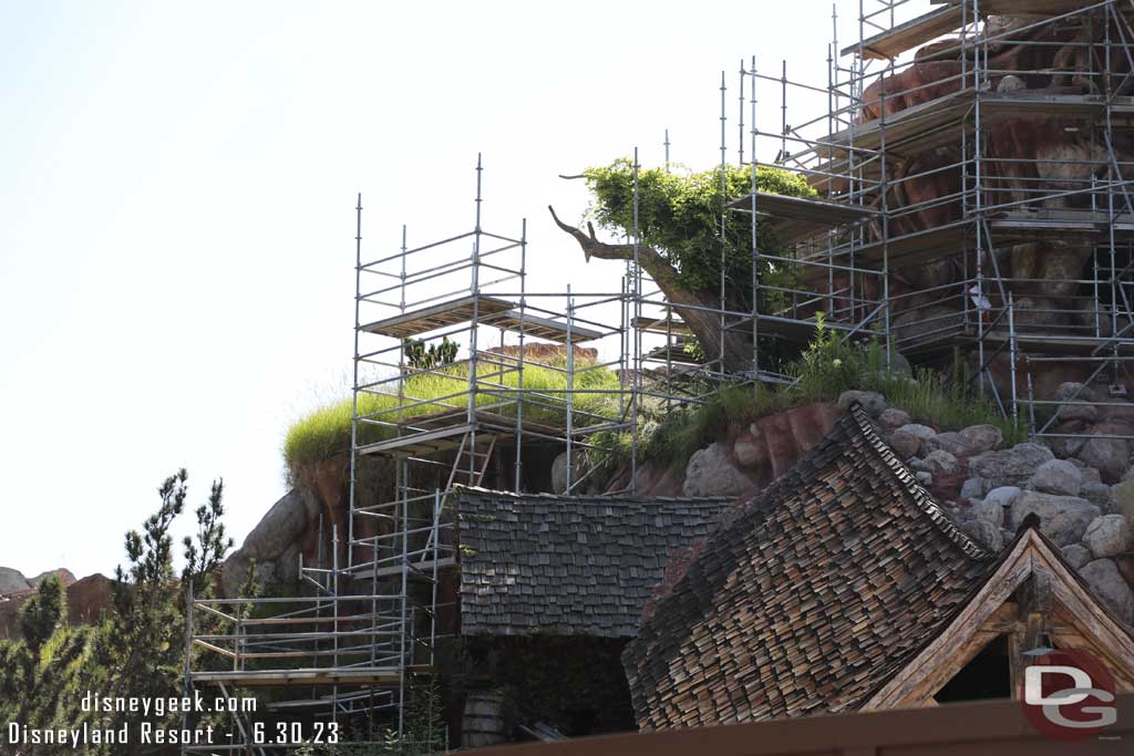 06.30.23 - Scaffolding up on the side closesto the Mansion.