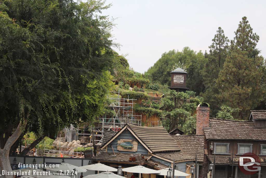 7.12.24 - From the Mark Twain Riverboat.  Noticed the Critter Country sign is clearly visible over the building