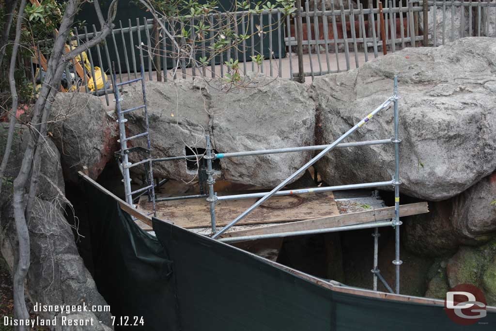 7.12.24 - Working on the rock work for the bridge.