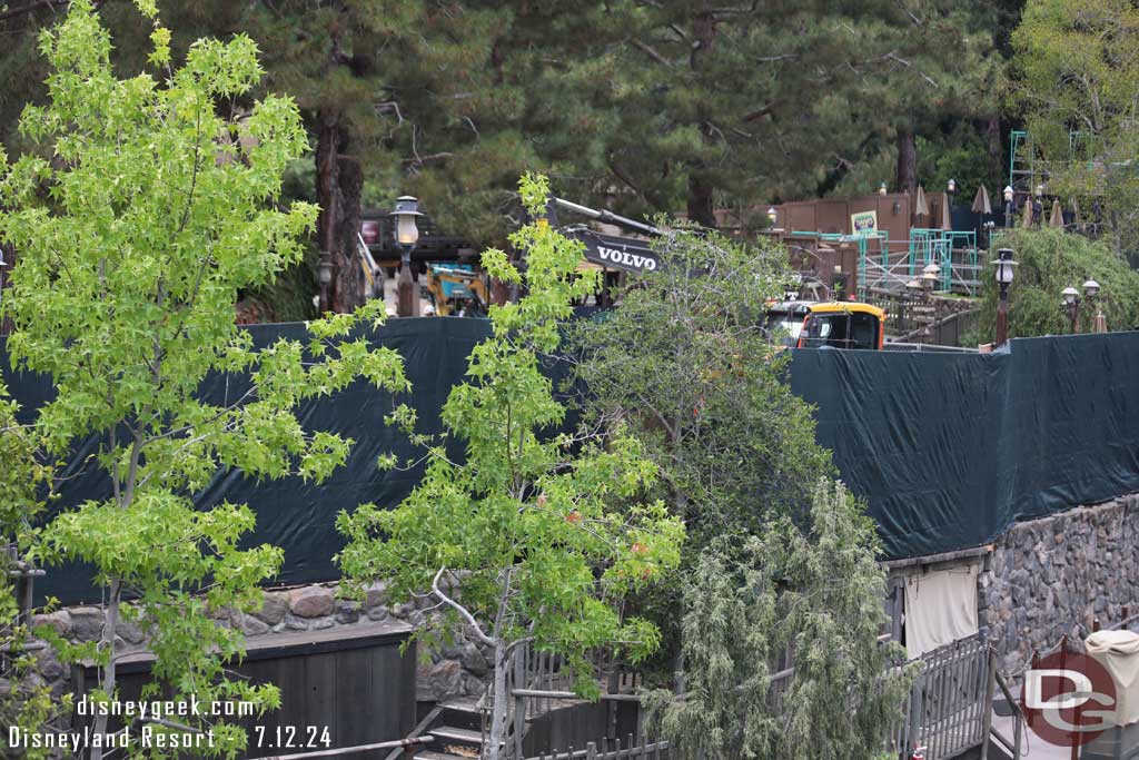 7.12.24 - Fences up along the walkway by the Canoes