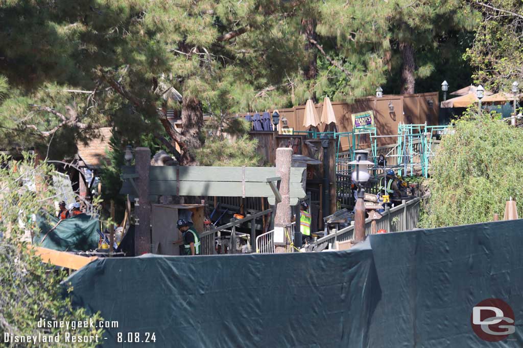 8.08.24 - The second set of construction walls were down so you could see into Critter Country now.