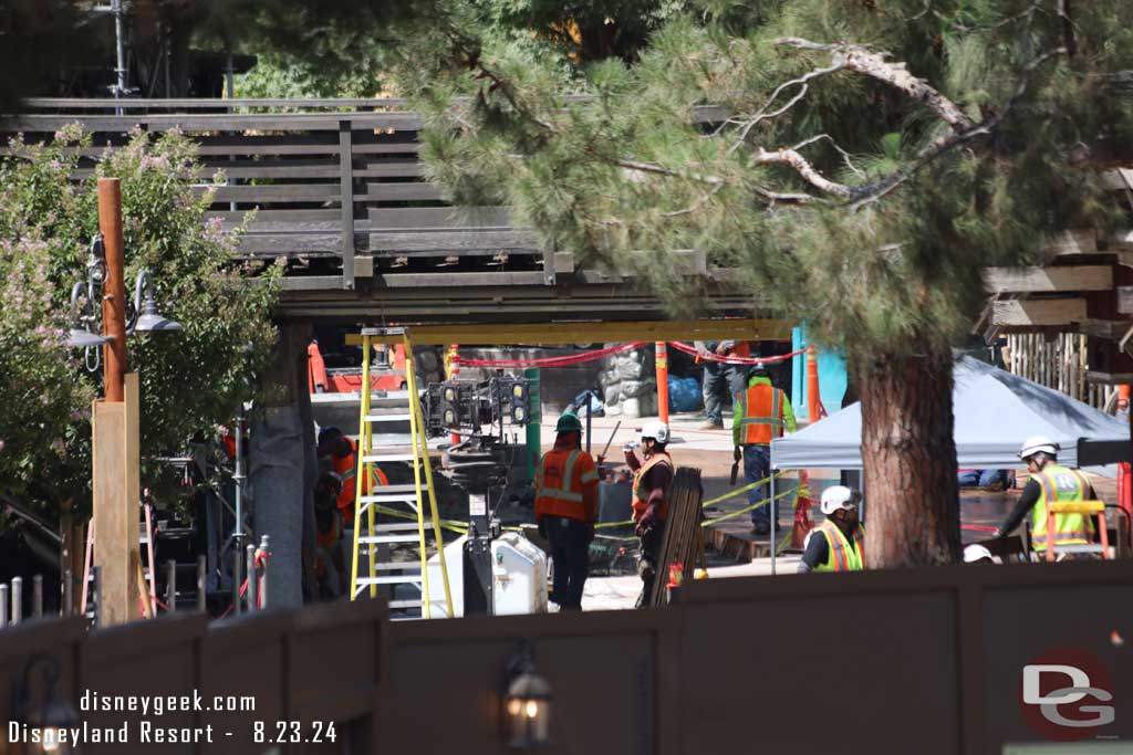 8.23.24 - Looking into Critter Country you can see recently poured concrete on the right.  Loks like most has been replaced already.