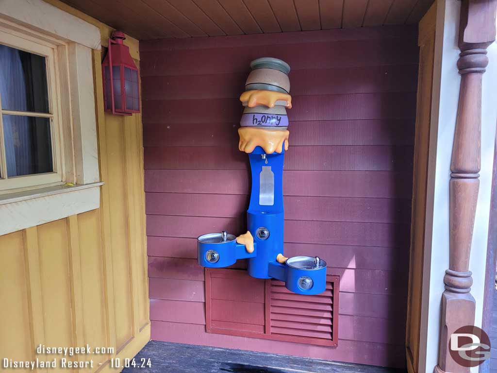 10.04.24 - The drinking fountain near Pooh Corner has been replaced.