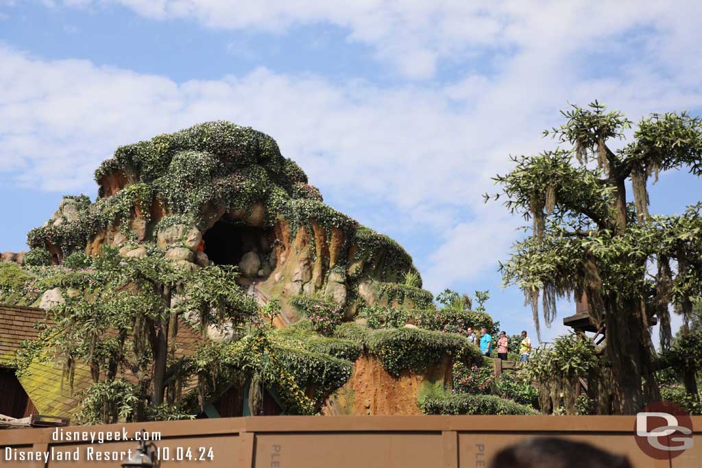 10.04.24 - Now a look from ground level.  Notice the team walking the flume conducting an inspection/walkthrough it appeared.