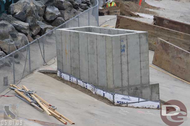 05.01.09 - Looks like this area is prepped for the concrete to seal up the base