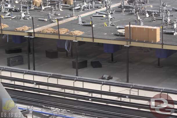 8.16.09 - It appears all the black boxes under the platform have been disconnected