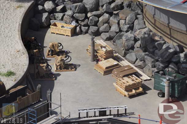 8.28.09 - Much of the equipment that was staged near the Zephyr has been installed (or at least moved)