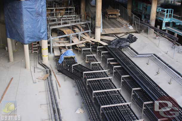 9.11.09 - Rockwork is starting to take shape over the cable trays