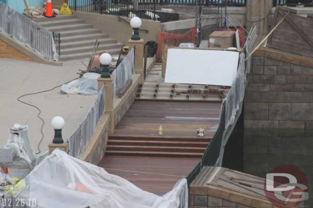 02.26.10 - Noticed the steps on the far side are not covered yet