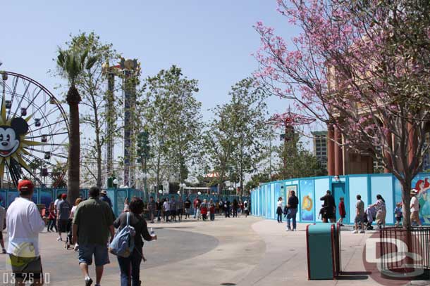 03.26.10 - The walls by Little Mermaid have been pushed back to allow for a larger walkway