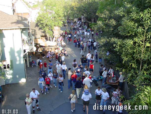 Taken - 3:49pm - Looking down on Adventureland