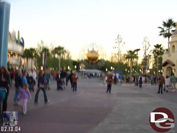 Taken - 5:22pm - An extremely blurry, but your get the drift, plaza at DCA