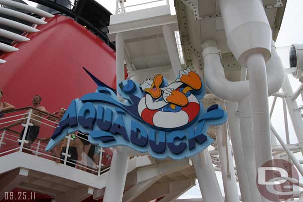 Guests in line for the Aquaduck