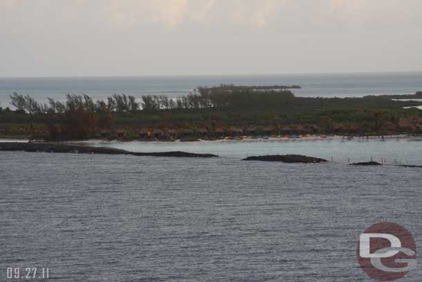 A pan across Castaway Cay from the far left to right.