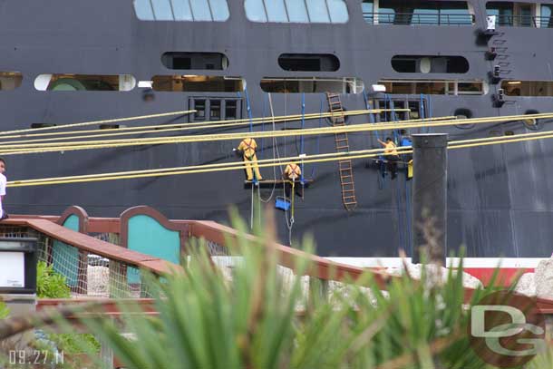 The ongoing task of keeping the ship clean.