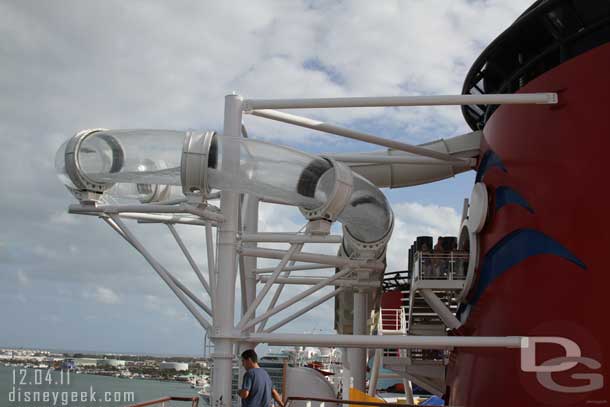 Back to the Aquaduck.  You can see where the line enters the Funnel in the middle of this shot.