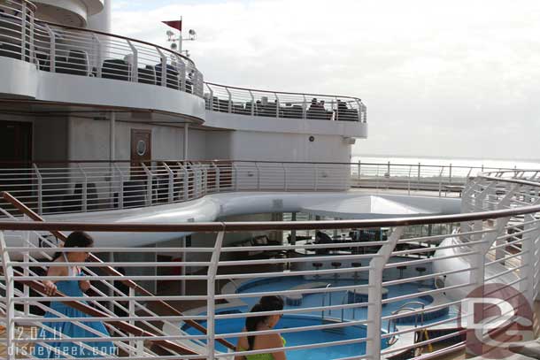 Down below on deck 11 is a quiet pool for adults.