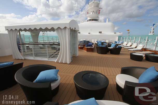 A peak into the Concierge Private Sundeck.