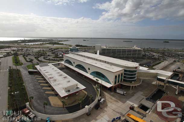 The Disney Cruise Terminal.  That is the bus terminal on the left.