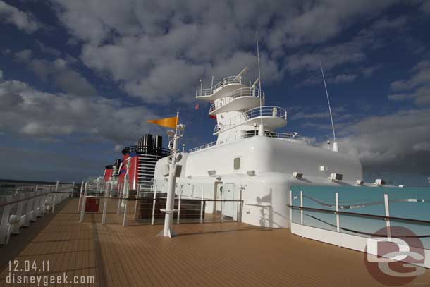 Looking back down deck 13.