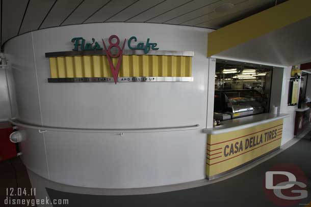 Now we head down to Deck 11 and the fast food area, called Flos V8 Cafe.