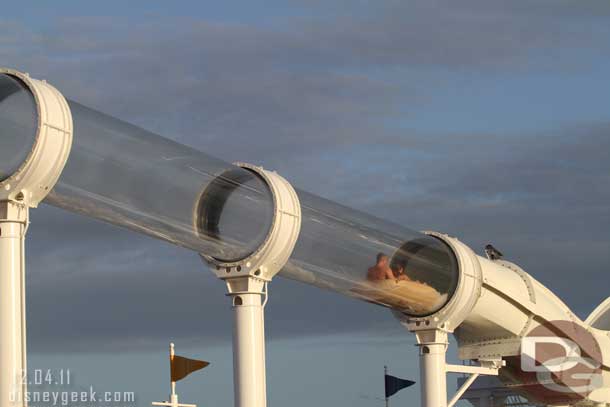 Throughout the show guests were on the Aquaduck whizzing by.