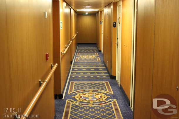 And a typical hallway.