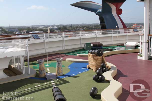 Goofy Golf up on Deck 13