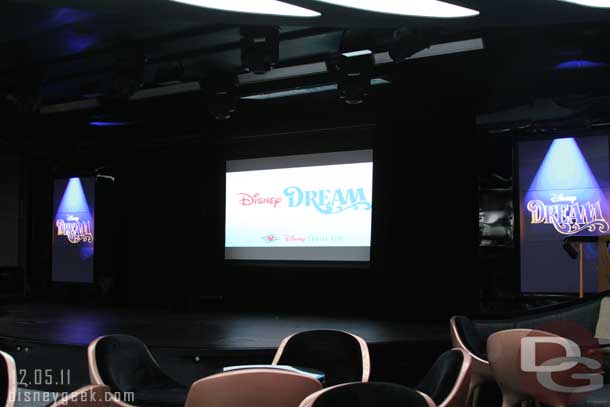 I attended the Making of a Dream presentation in Evolution on Deck 4, Aft.