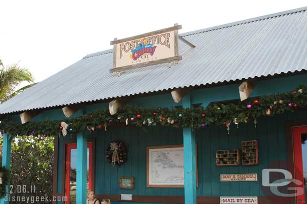 The post office was decked out for the season.