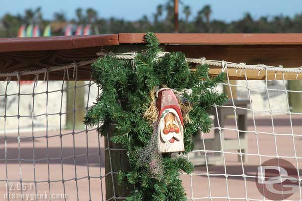 A closer look at some of the Christmas decorations.