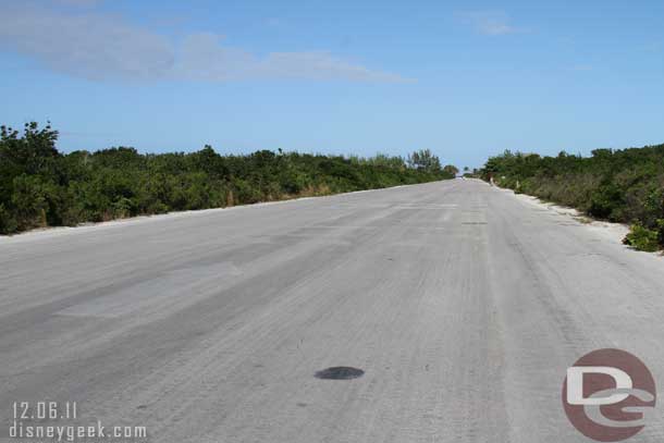 Heading down the airstrip.